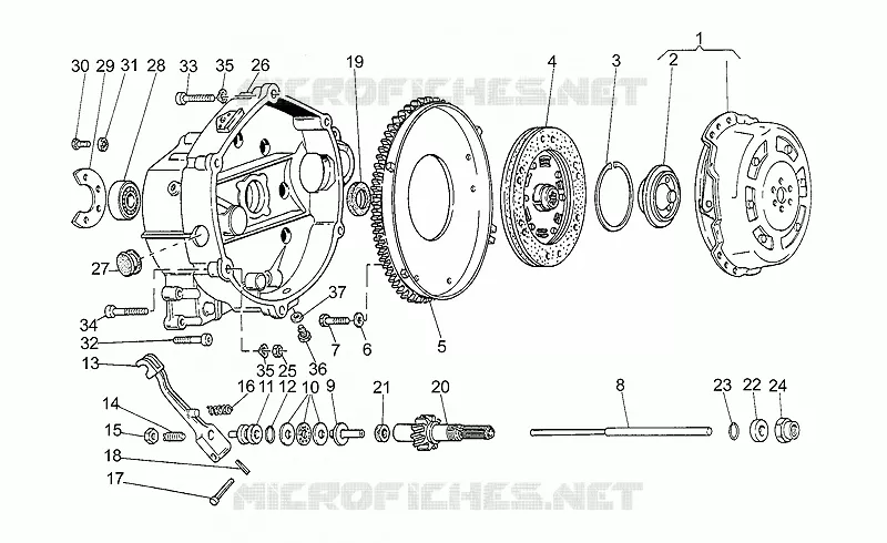 Embrayage MOTO GUZZI MOTO-GUZZI-MOTORCYCLES 750 750-X 1998  X Polizia/PA 2A Serie