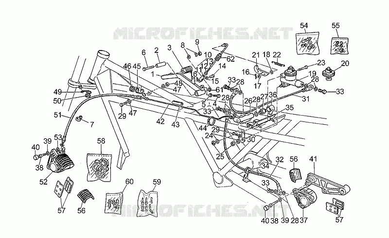 Pompe frein arrière MOTO GUZZI MOTO-GUZZI-MOTORCYCLES 850 850-T5 1988  T5 III Serie Civile
