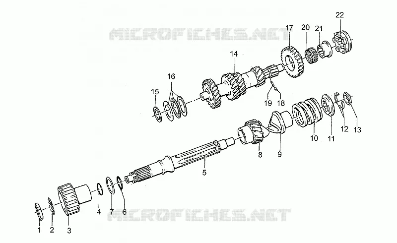 Boîte de vitesses MOTO GUZZI MOTO-GUZZI-MOTORCYCLES 850 850-T5 1991  T5 Polizia/CC/PA/NC