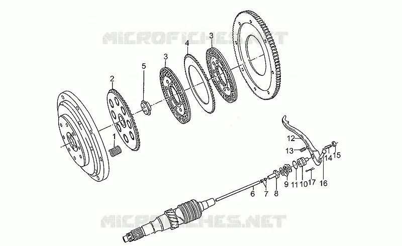 Embrayage MOTO GUZZI MOTO-GUZZI-MOTORCYCLES 850 850-T5 1997  T5 Polizia/CC/PA/NC