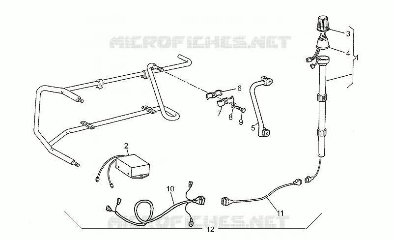Feu strobo  Vama  MOTO GUZZI MOTO-GUZZI-MOTORCYCLES 850 850-T5 1999  T5 Polizia/CC/PA/NC