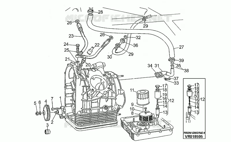 Pompe huile MOTO GUZZI MOTO-GUZZI-MOTORCYCLES 850 850-T5 1998  T5 Polizia/CC/PA/NC