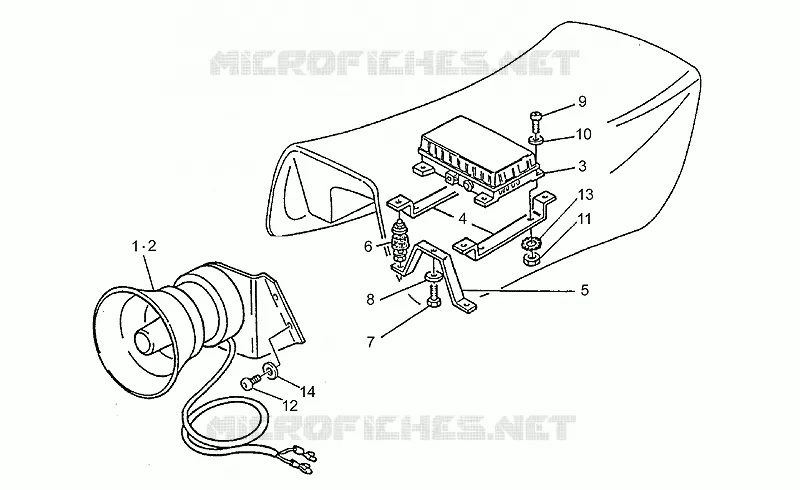 Siren MOTO GUZZI MOTO-GUZZI-MOTORCYCLES 850 850-T5 1998  T5 Polizia/CC/PA/NC