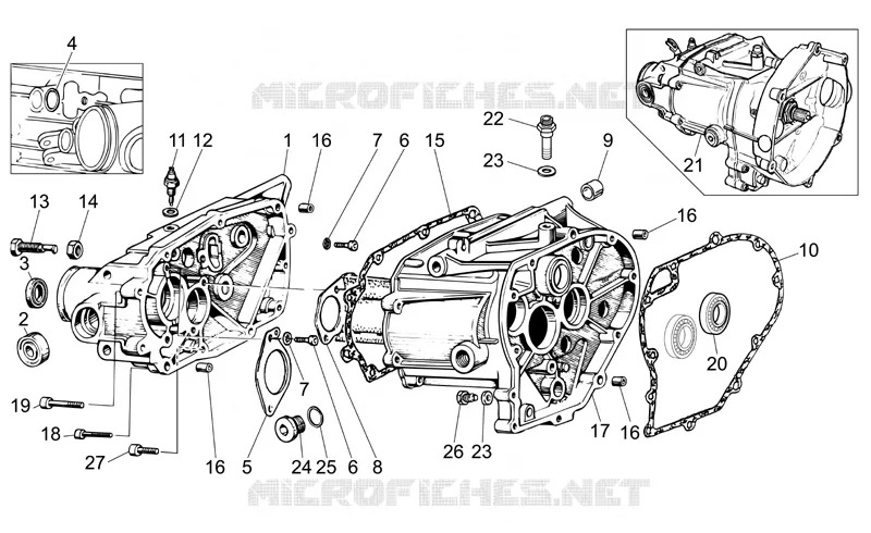 Carter de boîte vitesses MOTO GUZZI MOTO-GUZZI-MOTORCYCLES 750 BREVA 2009  Breva IE