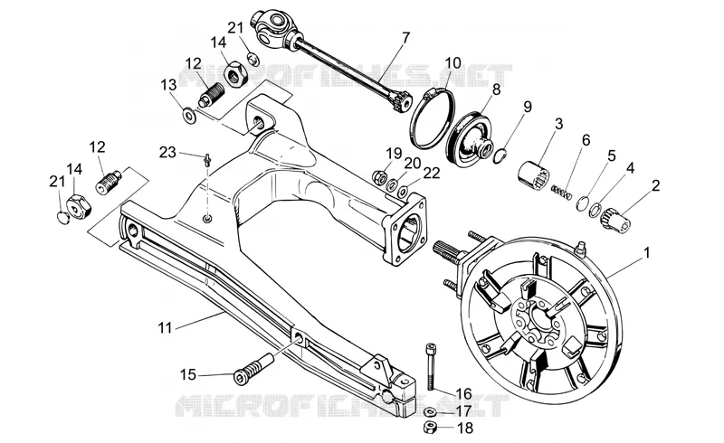 Transmission cpl. I MOTO GUZZI MOTO-GUZZI-MOTORCYCLES 750 BREVA 2007  Breva IE