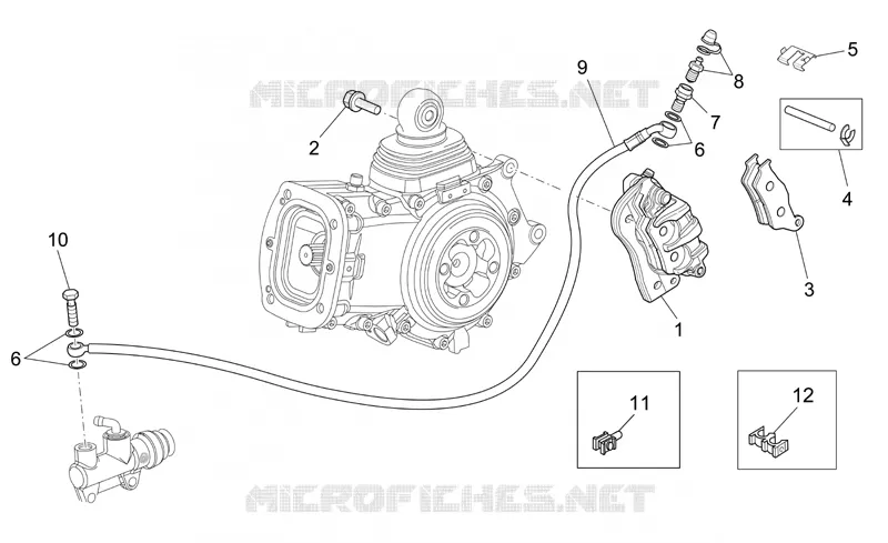 Pince frein AR MOTO GUZZI MOTO-GUZZI-MOTORCYCLES 1100 BREVA 2006  Breva V IE