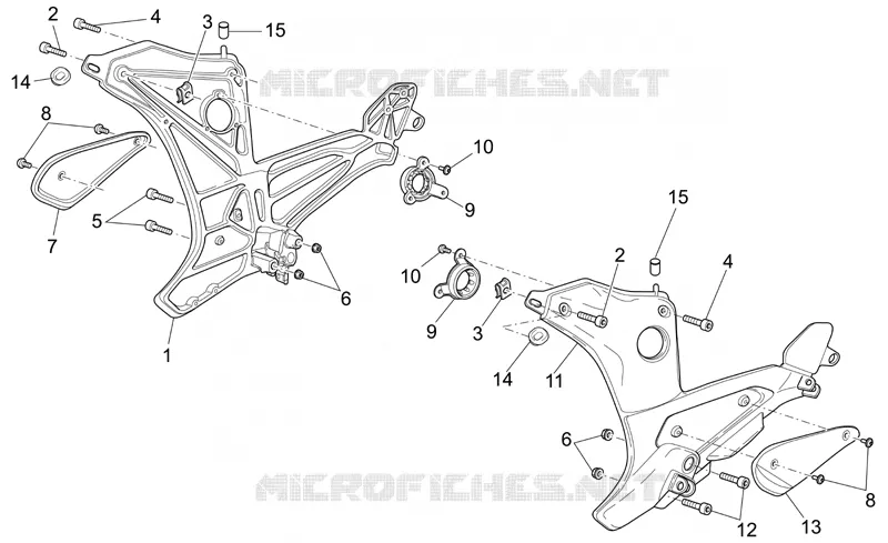Repose-Pieds II MOTO GUZZI MOTO-GUZZI-MOTORCYCLES 1100 BREVA 2005  Breva V IE