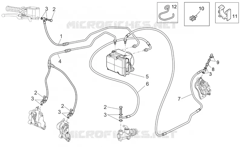 Système frein ABS MOTO GUZZI MOTO-GUZZI-MOTORCYCLES 1100 BREVA 2006  Breva V IE