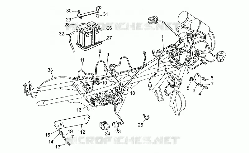Circuit electrique MOTO GUZZI MOTO-GUZZI-MOTORCYCLES 1100 CALIFORNIA 1996  California