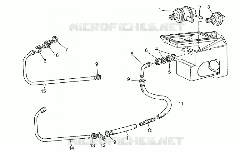 Circuit soupapes Pierburg MOTO GUZZI MOTO-GUZZI-MOTORCYCLES 1100 CALIFORNIA 1994  California