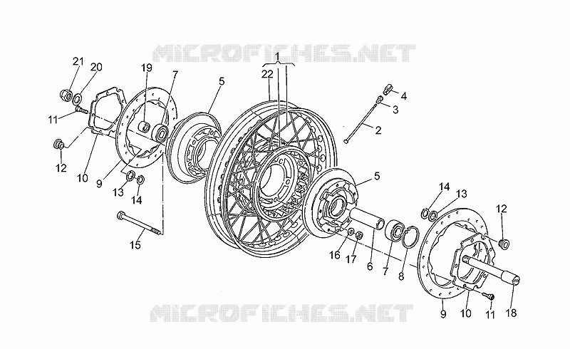 Roue Av. MOTO GUZZI MOTO-GUZZI-MOTORCYCLES 1100 CALIFORNIA 1997  California
