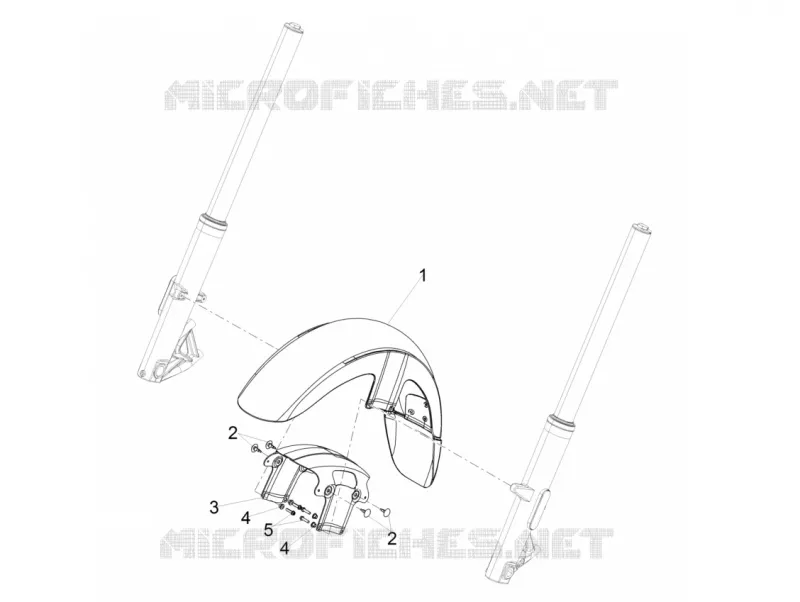 Garde-boue Av.-Embasement MOTO GUZZI MOTO-GUZZI-MOTORCYCLES 1400 CALIFORNIA 2015  California Custom ABS