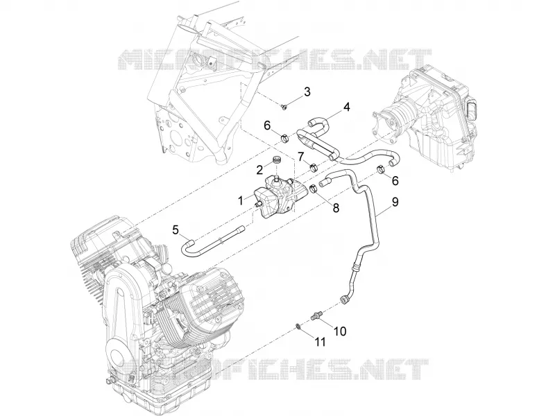 Installation Blow-by MOTO GUZZI MOTO-GUZZI-MOTORCYCLES 1400 CALIFORNIA 2015  California Custom ABS