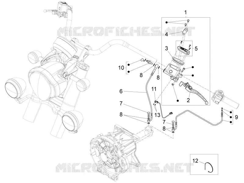 Commande embrayage MOTO GUZZI MOTO-GUZZI-MOTORCYCLES 1400 CALIFORNIA 2013  California Touring ABS