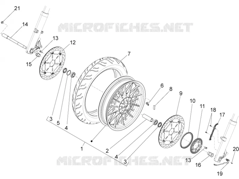 Roue Av. MOTO GUZZI MOTO-GUZZI-MOTORCYCLES 1400 CALIFORNIA 2017  California Touring E4