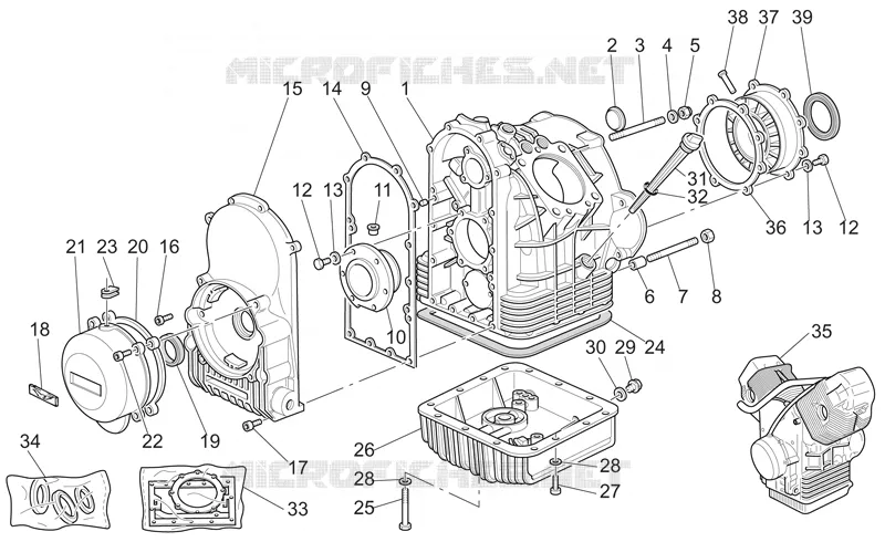 Carter MOTO GUZZI MOTO-GUZZI-MOTORCYCLES 1100 CALIFORNIA 2004  California Aluminium - Titanium PI