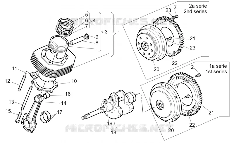 Embiellage - Piston MOTO GUZZI MOTO-GUZZI-MOTORCYCLES 1100 CALIFORNIA 2004  California Aluminium - Titanium PI