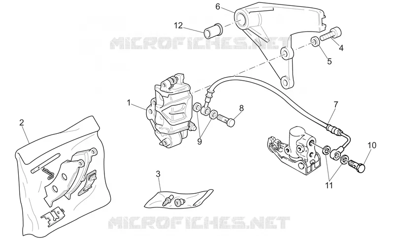 Pince frein AR MOTO GUZZI MOTO-GUZZI-MOTORCYCLES 1100 CALIFORNIA 2004  California Aluminium - Titanium PI