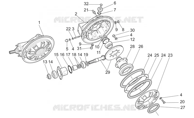 Transmission cpl. II MOTO GUZZI MOTO-GUZZI-MOTORCYCLES 1100 CALIFORNIA 2003  California Aluminium - Titanium PI