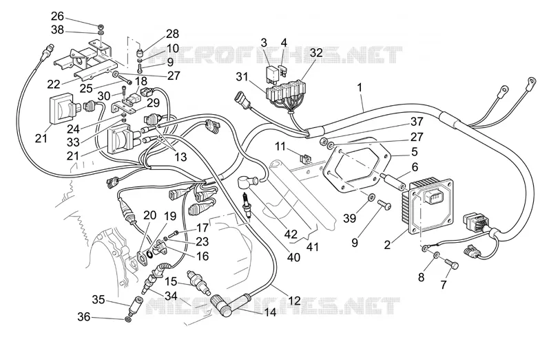 Installation electrique MOTO GUZZI MOTO-GUZZI-MOTORCYCLES 1100 CALIFORNIA 2007  California Classic-Touring