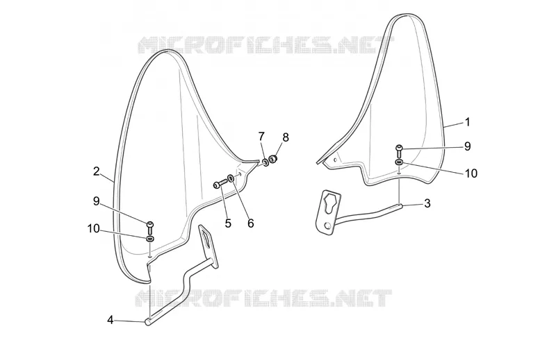Protection de pied TOURING MOTO GUZZI MOTO-GUZZI-MOTORCYCLES 1100 CALIFORNIA 2007  California Classic-Touring