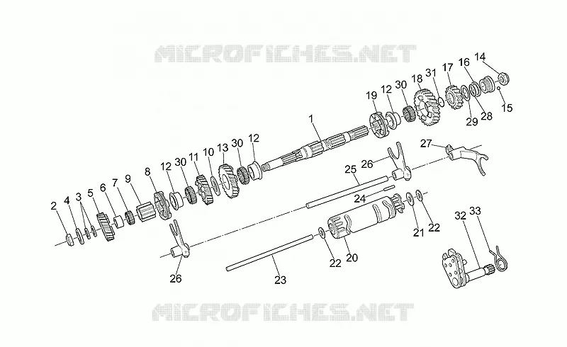 Arbre secondaire MOTO GUZZI MOTO-GUZZI-MOTORCYCLES 1100 CALIFORNIA 2001  California EV Touring/80
