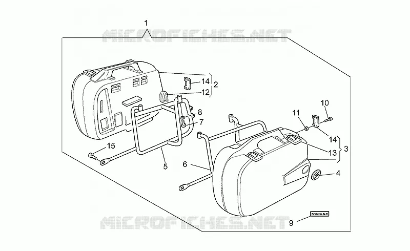 Side cases MOTO GUZZI MOTO-GUZZI-MOTORCYCLES 1100 CALIFORNIA 2002  California EV Touring/80
