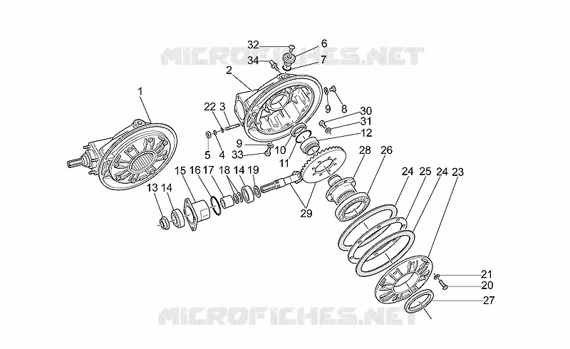 Transmission cpl. MOTO GUZZI MOTO-GUZZI-MOTORCYCLES 1100 CALIFORNIA 2002  California EV Touring/80