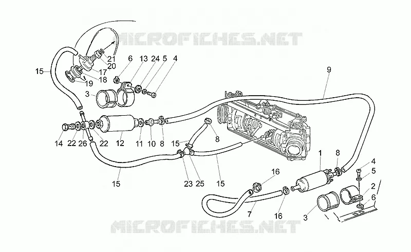 Alimentation II MOTO GUZZI MOTO-GUZZI-MOTORCYCLES 1100 CALIFORNIA 1998  California EV (V11 EV USA)