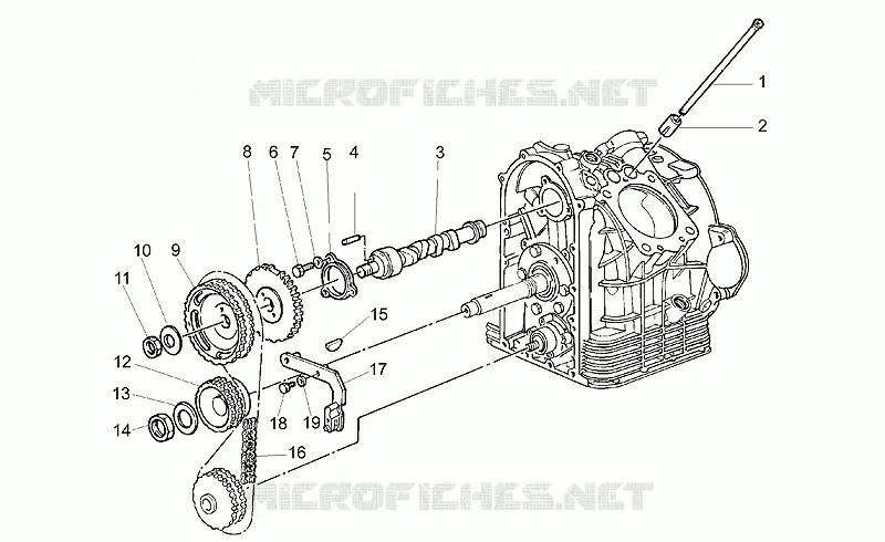 Distribution I MOTO GUZZI MOTO-GUZZI-MOTORCYCLES 1100 CALIFORNIA 1999  California EV (V11 EV USA)