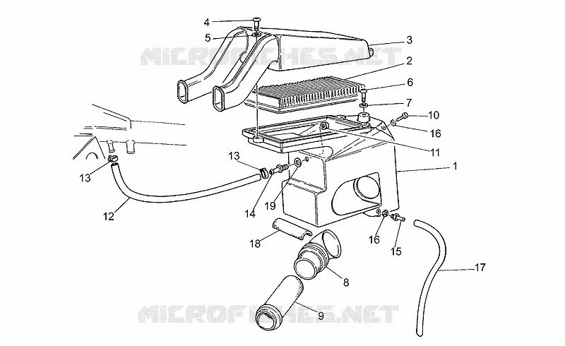 Filtre air MOTO GUZZI MOTO-GUZZI-MOTORCYCLES 1100 CALIFORNIA 1999  California EV (V11 EV USA)