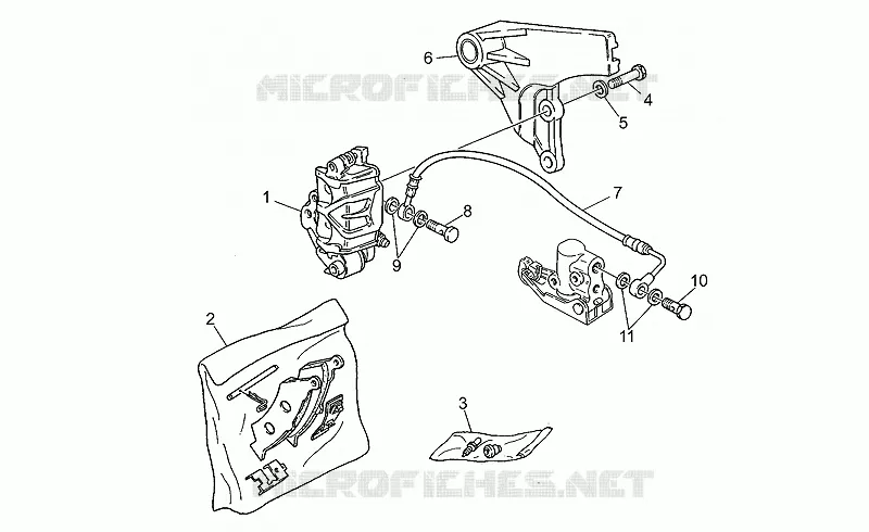 Pince frein MOTO GUZZI MOTO-GUZZI-MOTORCYCLES 1100 CALIFORNIA 2000  California EV (V11 EV USA)