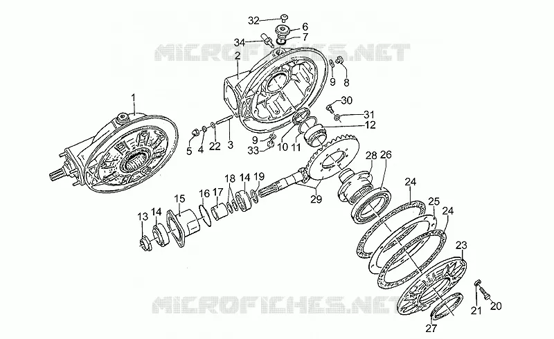 Transmission cpl. MOTO GUZZI MOTO-GUZZI-MOTORCYCLES 1100 CALIFORNIA 1998  California EV (V11 EV USA)