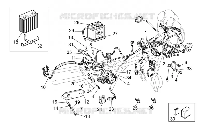 Circuit electrique MOTO GUZZI MOTO-GUZZI-MOTORCYCLES 1100 CALIFORNIA 2004  California EV PI