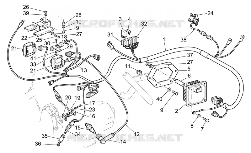 Installation electrique MOTO GUZZI MOTO-GUZZI-MOTORCYCLES 1100 CALIFORNIA 2005  California EV PI
