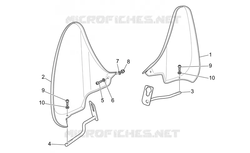 Protection de pied MOTO GUZZI MOTO-GUZZI-MOTORCYCLES 1100 CALIFORNIA 2005  California EV PI