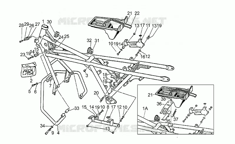 Chassis MOTO GUZZI MOTO-GUZZI-MOTORCYCLES 1000 CALIFORNIA 1985  California II