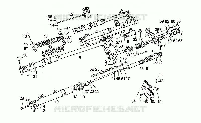 Suspension avant/arriere MOTO GUZZI MOTO-GUZZI-MOTORCYCLES 1000 CALIFORNIA 1984  California II