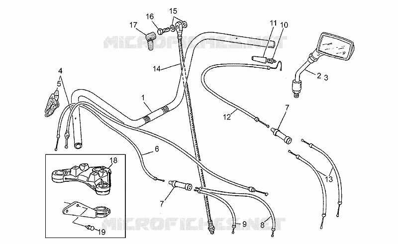 Guidon-version Classic MOTO GUZZI MOTO-GUZZI-MOTORCYCLES 1000 CALIFORNIA 1991  California III Carburatori
