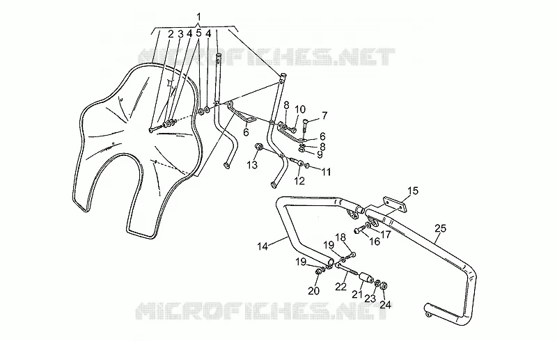 Pare-brise-pare-chocs AV MOTO GUZZI MOTO-GUZZI-MOTORCYCLES 1000 CALIFORNIA 1988  California III Carburatori