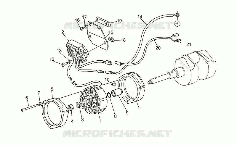 Générateur Ducati MOTO GUZZI MOTO-GUZZI-MOTORCYCLES 1000 CALIFORNIA 1989  California III Carburatori Carenato