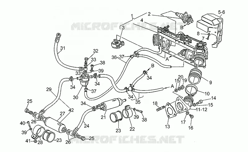 Alimentation MOTO GUZZI MOTO-GUZZI-MOTORCYCLES 1000 CALIFORNIA 1991  California III Iniezione