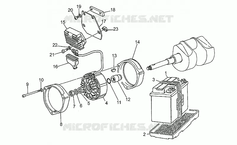Alternateur MOTO GUZZI MOTO-GUZZI-MOTORCYCLES 1000 CALIFORNIA 1993  California III Iniezione