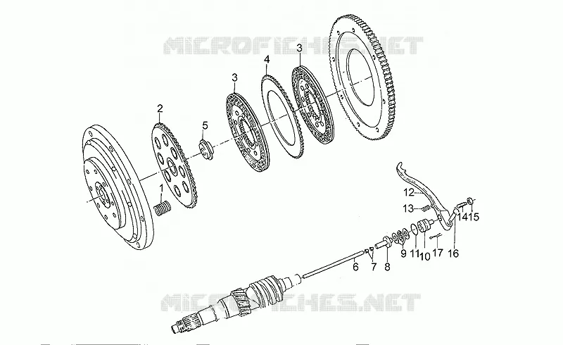 Embrayage MOTO GUZZI MOTO-GUZZI-MOTORCYCLES 1000 CALIFORNIA 1993  California III Iniezione