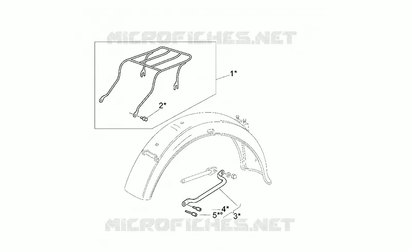 Porte-bagages Small Optional MOTO GUZZI MOTO-GUZZI-MOTORCYCLES 1100 CALIFORNIA 2000  California Jackal