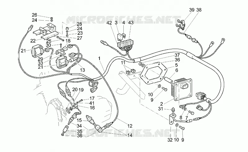 Circuit electrique MOTO GUZZI MOTO-GUZZI-MOTORCYCLES 1100 CALIFORNIA 2000  California Special