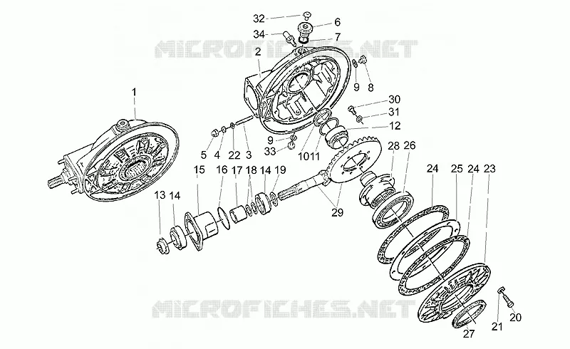 Transmission cpl. MOTO GUZZI MOTO-GUZZI-MOTORCYCLES 1100 CALIFORNIA 2000  California Special