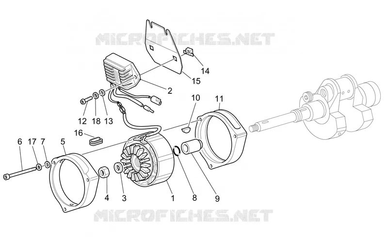 Alternateur - Régul. MOTO GUZZI MOTO-GUZZI-MOTORCYCLES 1100 CALIFORNIA 2002  California Special Sport - Aluminium PI