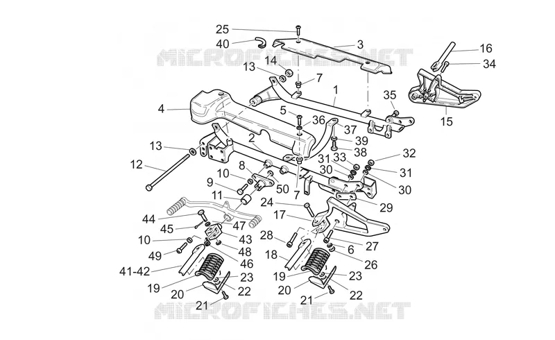 Bras-Repose Pieds MOTO GUZZI MOTO-GUZZI-MOTORCYCLES 1100 CALIFORNIA 2002  California Special Sport - Aluminium PI