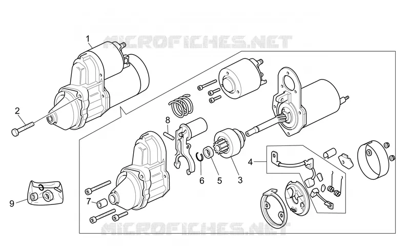 Démarreur I MOTO GUZZI MOTO-GUZZI-MOTORCYCLES 1100 CALIFORNIA 2002  California Special Sport - Aluminium PI